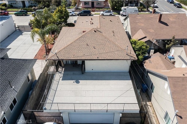 bird's eye view featuring a residential view