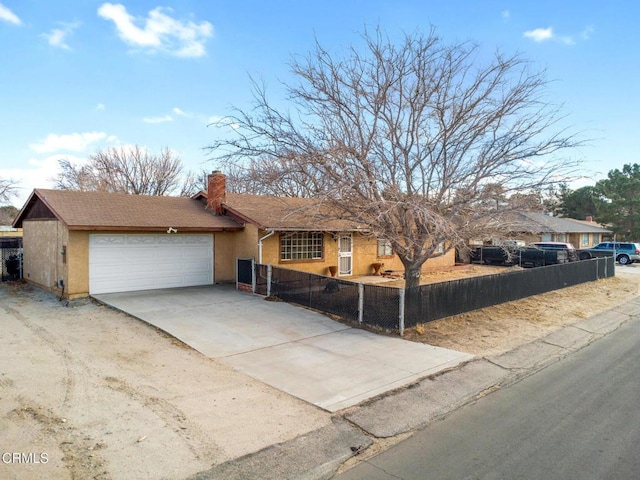 ranch-style house with a garage