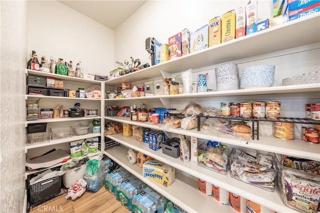 view of pantry