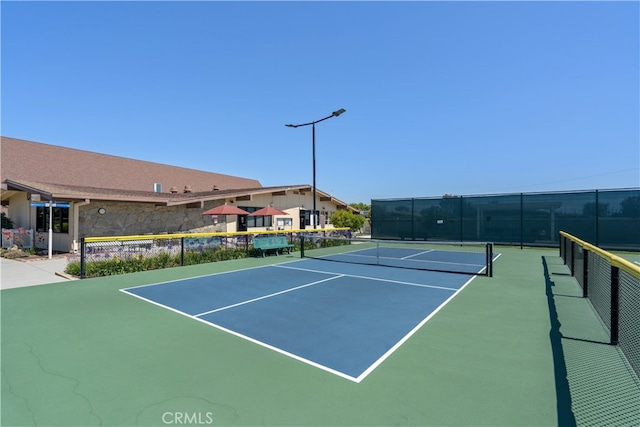 view of tennis court