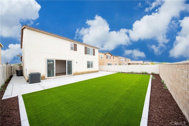 30750 Gazing Star Ln, Murrieta, CA 92563 - rear view of property featuring a fenced backyard, a patio, and stucco siding