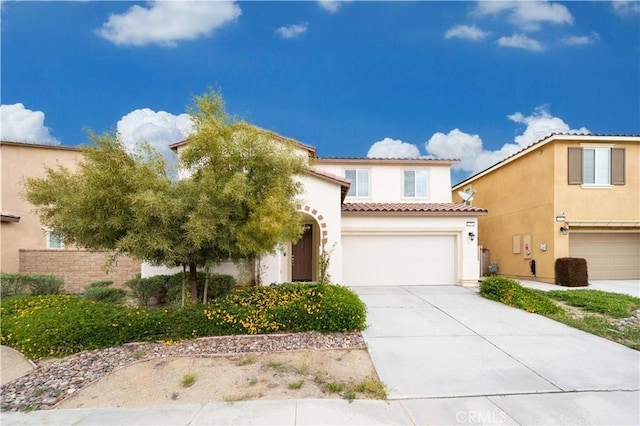 30750 Gazing Star Ln, Murrieta, CA 92563 - mediterranean / spanish home featuring stucco siding, driveway, and a tile roof