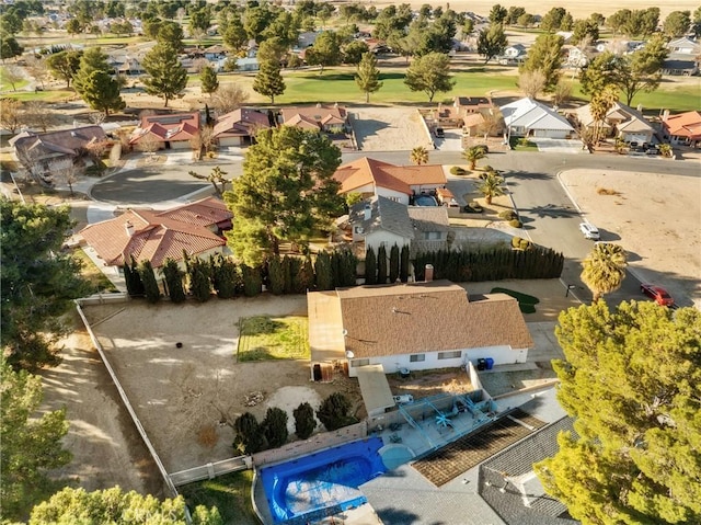 birds eye view of property featuring a residential view