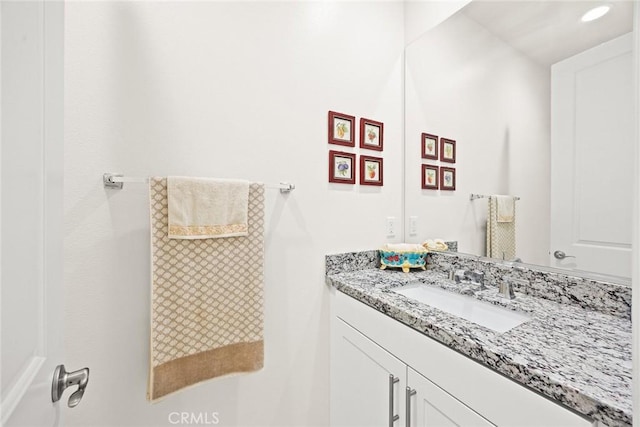 bathroom featuring vanity