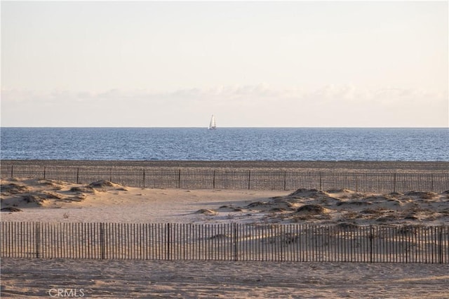 water view featuring a view of the beach