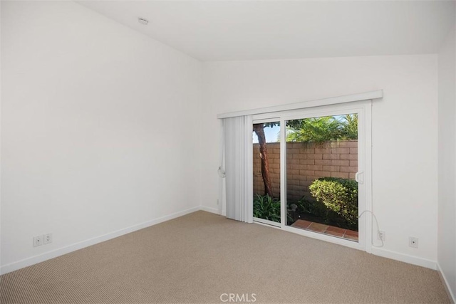 31232 Palma Dr, Laguna Niguel, CA 92677 - unfurnished room with carpet flooring, baseboards, and vaulted ceiling