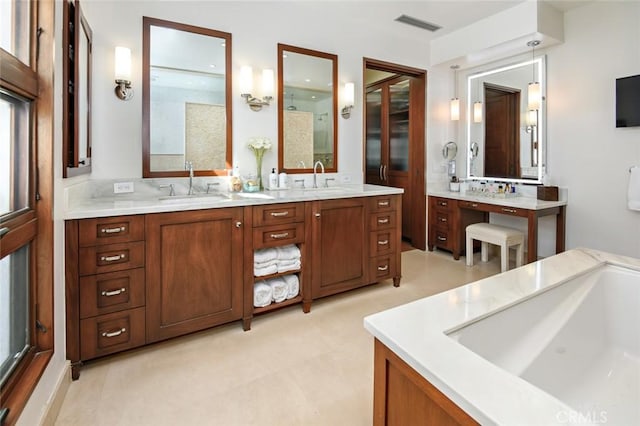 bathroom with vanity