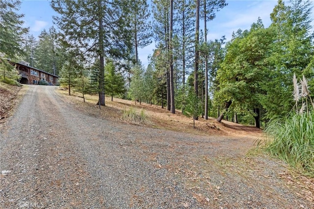 view of road