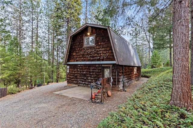 view of outbuilding