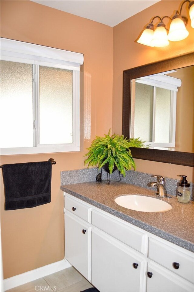 bathroom featuring vanity