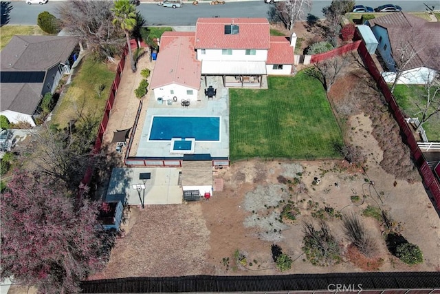 birds eye view of property