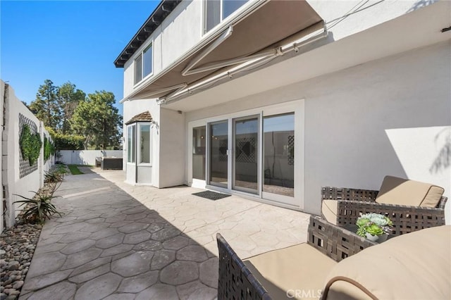 view of patio / terrace with a fenced backyard