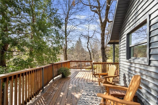 view of wooden terrace