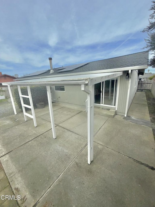 back of house featuring a patio area