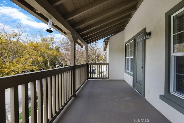 view of balcony