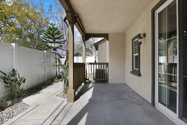 view of patio / terrace with a fenced backyard