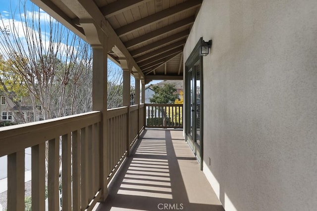 view of balcony