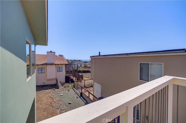 view of balcony