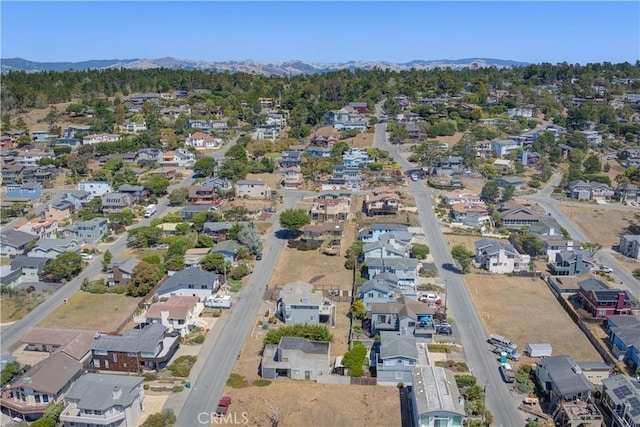 aerial view featuring a mountain view