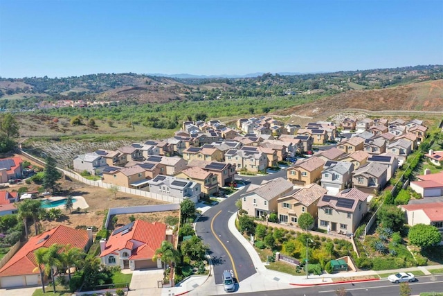 bird's eye view featuring a residential view