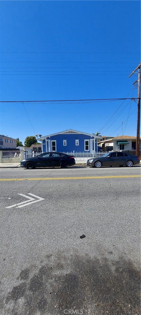 view of street featuring curbs