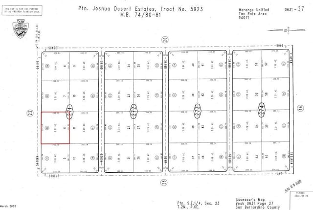 0 Saturn Dr, Joshua Tree CA, 92252 land for sale