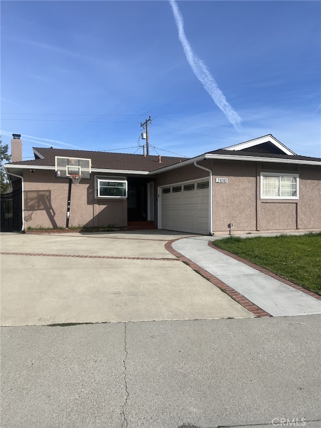 ranch-style house with a garage