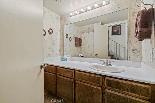bathroom with vanity