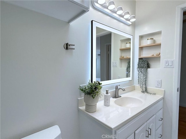 bathroom with vanity
