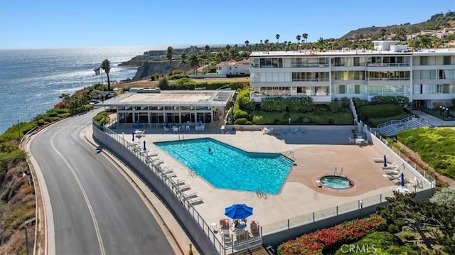 32709 Seagate Dr Unit 101, Rancho Palos Verdes, CA 90275 - community pool with a patio and a water view