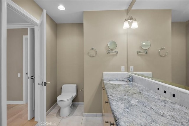 32709 Seagate Dr Unit 101, Rancho Palos Verdes, CA 90275 - bathroom with vanity, toilet, and baseboards
