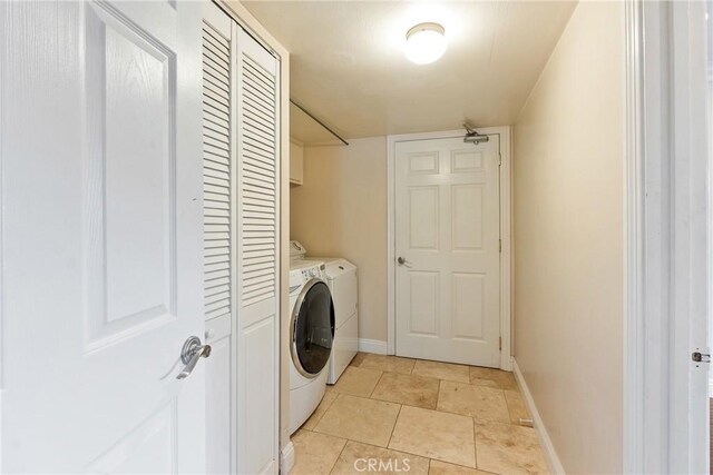 1885 Fallview Rd, Westlake Village, CA 91361 - washroom featuring washing machine and clothes dryer and cabinet space