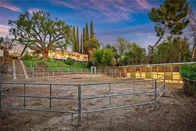 view of stable