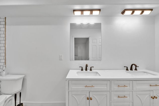 bathroom with vanity