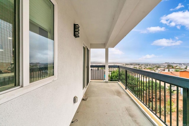 view of balcony