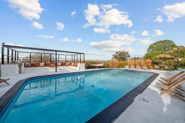 pool featuring a patio