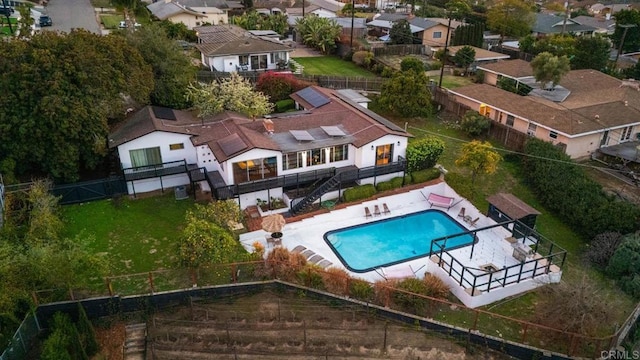 bird's eye view featuring a residential view