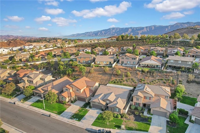 aerial view featuring a mountain view