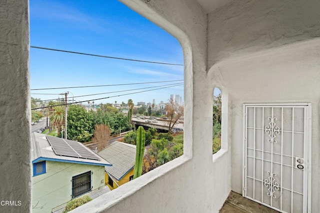 view of balcony