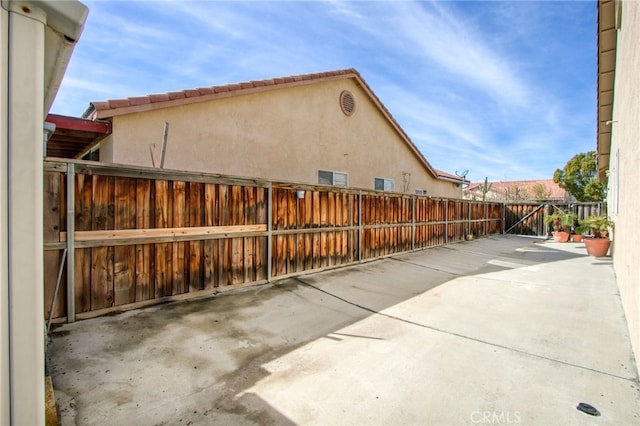 exterior space with a patio area