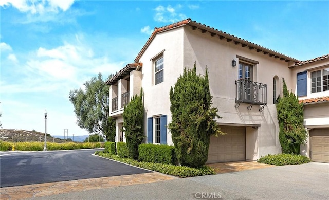 view of home's exterior featuring a garage