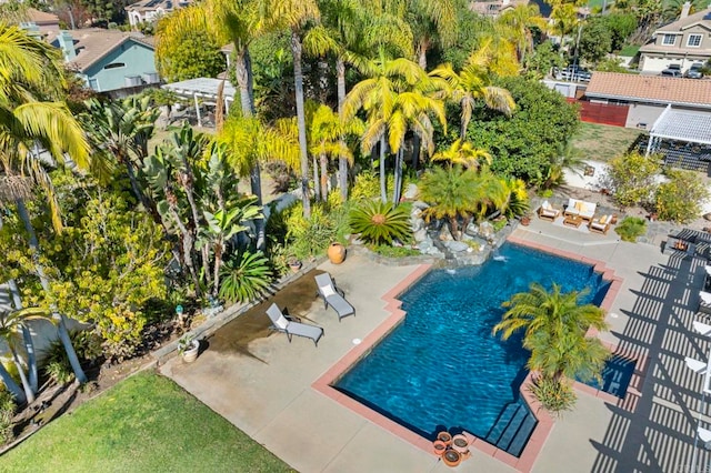 view of pool with a patio area