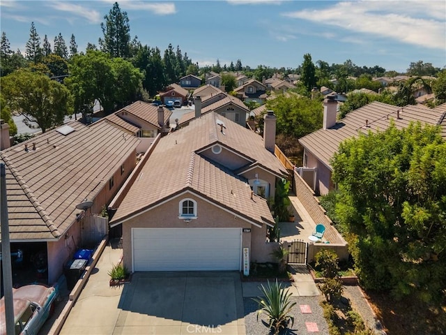 bird's eye view featuring a residential view