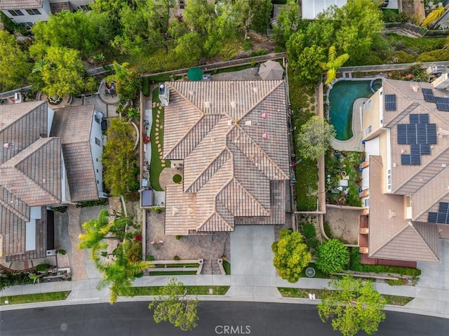 birds eye view of property