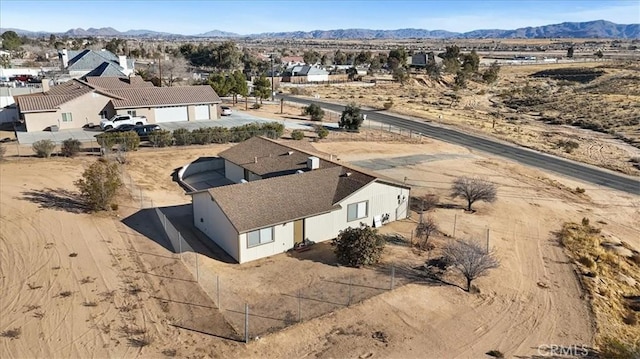 aerial view featuring a mountain view