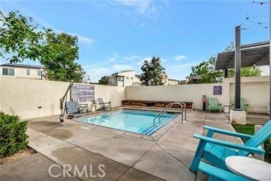 3620 S Allston Paseo Unit 7, Ontario, CA 91761 - view of swimming pool with a fenced backyard and a patio area