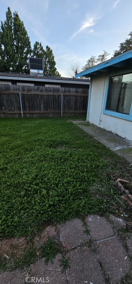 view of yard with cooling unit