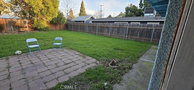 view of yard featuring a patio area