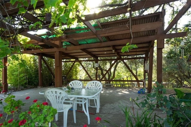 view of patio / terrace with outdoor dining area