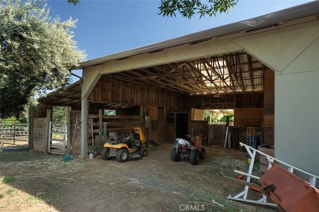 view of stable